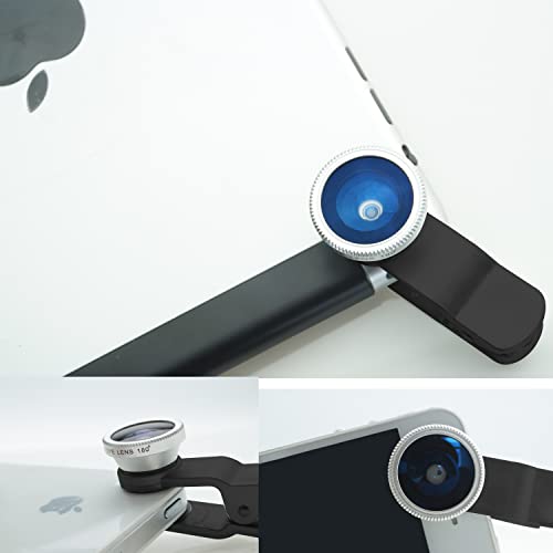 Universal 3 in1 Camera Lens Kit for Smart phones includes One Fish Eye Lens/One 2 in 1 Macro Lens and Wide Angle Lens/One Universal Clip/One Microfiber Carrying Bag - Image 5