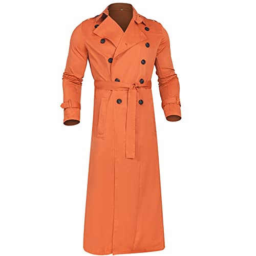 Ymosrh Mens Winter Jackets Men's Long-Slevee Luxury Full Length Trench Coat Long Wool Overcoat Coats for Men3