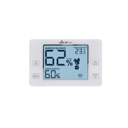 Humididostat hygrostat numérique mural - contact d'échange de 6 (2) A - Alimentation par piles - plikc toto Cover