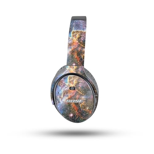 Image of MightySkins Glossy Glitter Skin Compatible with Bose QuietComfort 35 II Headphones - Golden Nebula | Protective, Durable High-Gloss Glitter Finish | Easy to Apply