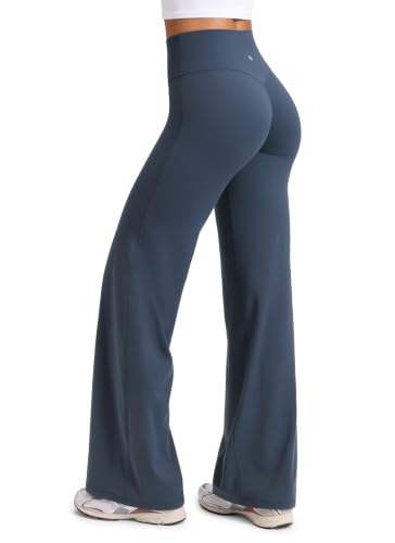 Image of CRZ YOGA Softretch Wide Leg Pants 28 inch /30 inch /32 inch | No Front Seam, Ultimate Comfort, Next to Skin, Yoga, Casual, High Waisted, for Women