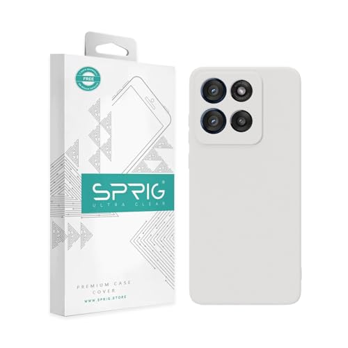 Image of SPRIG Compatible with Moto Edge 60 Stylus Premium Skintone Back Cover Drop Tested Shock Proof Mobile Case for Men, Women, Boys and Girls with Camera Protection (White)