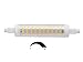 Produktbild LED Lampe R7S DIMMBAR Retrofit - 118 mm x 20 mm - 10 Watt - 1200 LUMEN - Warmweiß 2700 Kelvin - 360° Ausstrahlung - entspricht ca. 100 Watt Halogenstablampe. Ideal für Deckenfluter