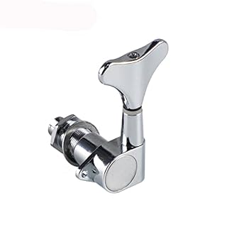 FLFL Chevilles Cordes Guitare 3L3R Tuners Scellés Tuners Tuning Teigs Touches Machines Chrome pour 5/6 String Bass - Les Beatles, Paul McCartney, John Lennon, RIngo Starr, George Harrison FLFL Chevilles Cordes Guitare 3L3R Tuners Scellés Tuners Tuning Teigs Touches Machines Chrome pour 5/6 String Bass – Image 3