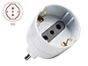 6 Pezzi Adattatore Schuko, Adattatore Spina Elettrica, Max 1500W 250V (Spina Piccola 10A, Bianco) #4