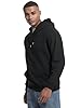 Accessible Luxury Multiple colour options Men’s Hoodie 100% Cotton 11oz/yd² Women's Pullover Kangaroo Pocket Unisex Hooded Sweatshirt Jumper (Black,XXL) #5
