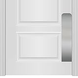 Deck the Door Decor Dog Scratch Door Protection Plate - Elegant Anodized Aluminum for All Door Types | Pet-Safe - Polished Edges & Rounded Corners | Magnetic Mount - Satin Nickel, 6” x 22”