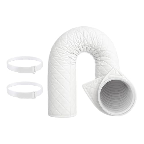 Tubo aislante de aire acondicionado - Tubo térmico para conductos de ventilación - Tubo aislante para tuberías de aire acondicionado móvil - Para apartamentos, lugar de trabajo, sótano, garaje