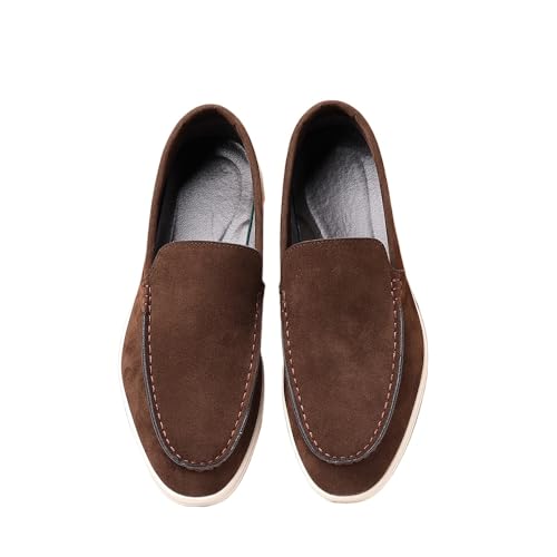 Men’s Slip-On Loafers Casual Driving Shoes Leather Moccasins Comfort Penny Loafers Business Dress Shoes for Men