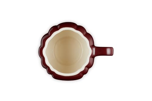 Image of Le Creuset Stoneware Pumpkin Mug with Lid, 14 oz., Garnet