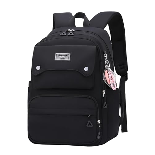 Black School Backpack for Girls