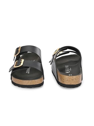 Image of EL PASO Leather Fashion Sandals Casual Platform Heels Wedges Cork Sole Sandal for Women & Girls