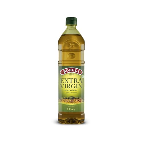 Image of Borges Extra Virgin Olive Oil - 1L PET |Unrefined & Cold Pressed Oil|Packed in Spain |75% MUFA | Rich in Antioxidants | Ideal For low heat cooking like sauteing & grilling, salad dressing