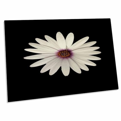 3dRose Happy Flower White Daisy - Pad para Escritorio miniatura 1