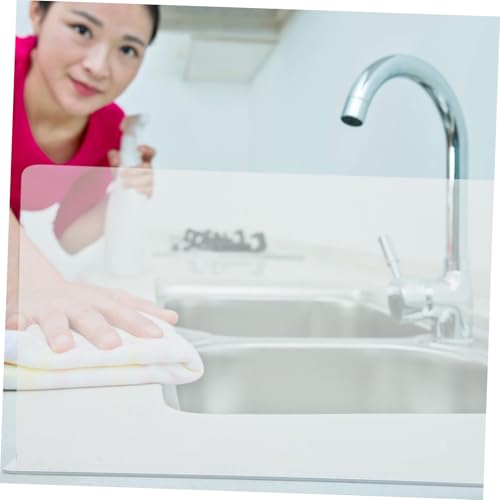 TOBBOMEY PVC Spritzschutz Badewanne Duschwand Wasserschutz Badewannenrand 30x5x17,8cm Flexibel Ölbeständig Für Badezimmer Und Küche