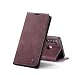 Produktbild Chocoyi Kompatibel mit Xiaomi Redmi Note 8 Hülle Leder,Magnetverschluss Premium PU Leder Flip Case,Standfunktion.-rot