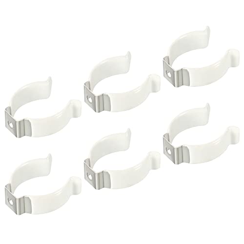 Image of MECCANIXITY T10 U Clips Holder Bracket for LED Light Bulb Mounting Bracket Support Stainless Steel Fluorescent Tube Holder Lighting Accessories Pack of 6