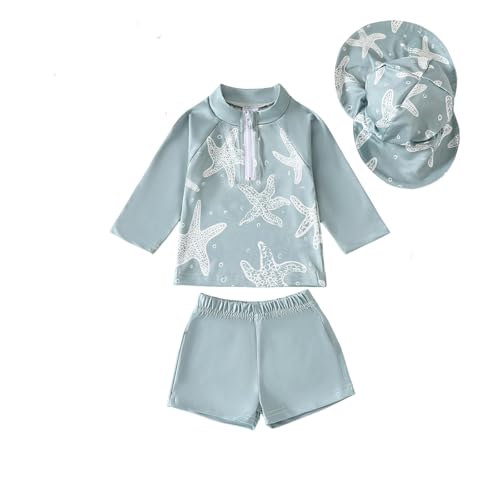 Maillot de bain garçon manches courtes et short de natation en tissu stretch