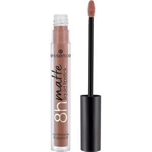essence 8h Matte Liquid Lipstick, No. 01, Brown, Long-Lasting, Matte, Quick-Drying, Matt, Vegan, Waterproof, Oil-Free, Alcohol-Free, Pack of 1 (2.5 ml)