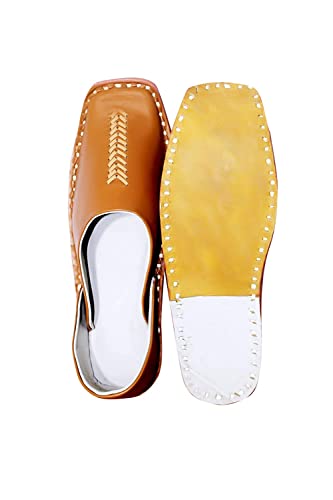 Sagun Art & Craft Men Ethnic Designer Juttis Nagras Mojaris for Wedding Party Occasions Lightweight Shoes with Anti Skid Sole DXYM-7805