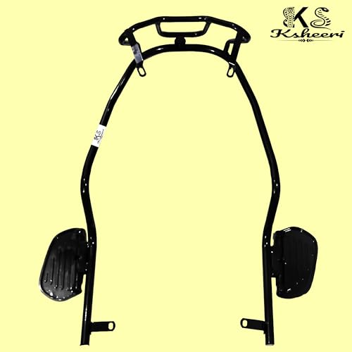 Image of VIDA VX2 CRASH GUARD WITH FOLDABLE FOOTREST AND FRAME SLIDER LAGGUARD FRONT AND REAR CRASH GUARD SUITABLE FOR VIDA VX2, VIDA VX2 PLUS ELECTRIC SCOOTER (SET OF 1)