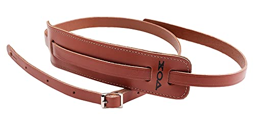 VOX MM25-WAL Sangle de guitare réglable en cuir style années 50 Noyer - Les Beatles, Paul McCartney, John Lennon, RIngo Starr, George Harrison VOX MM25-WAL Sangle de guitare réglable en cuir style années 50 Noyer