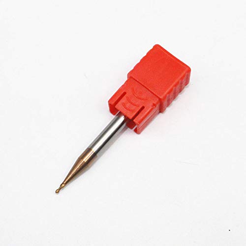 1PC 1mm 2 Flutes HRC55 Carbide Ball Nose End Mills R0.5-D1X2LXD4X50L Spiral Bits Endmill Cutting Router Bits Milling Cutter Tool