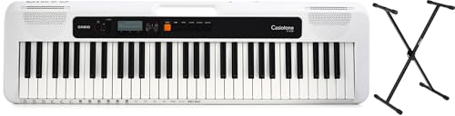 Casio Casiotone CT-S200 61-key Portable Arranger Keyboard with Stand - White