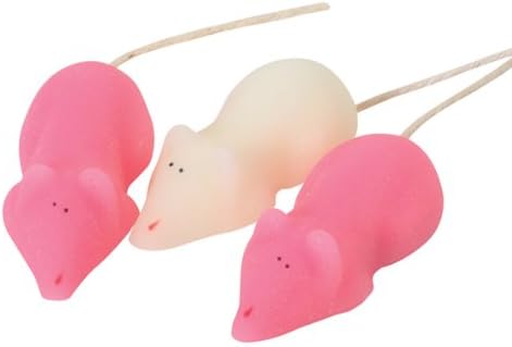 Pink and White Sugar Mice x5