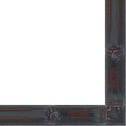 CountryArtHouse Picture Frame Moulding (Wood) 18ft bundle - Bamboo Walnut Finish - 0.75" width - 5/8" rabbet depth