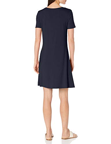 Image of Amazon Essentials Women's Short-Sleeve Scoopneck Swing Dress