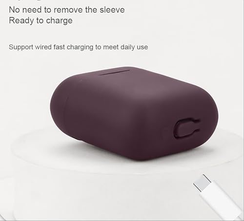 GIOPUEY Cilicone Case Compatible with MARSHALL MINOR IV/III, Ultra-thin soft Cover, Slim-Fit,Anti-Fall,Not Easy to Dirty - Red - Image 3