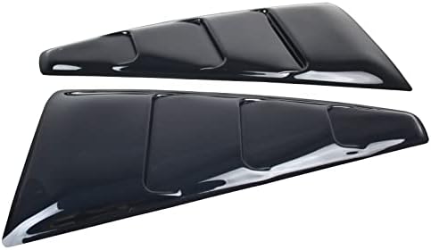 Window Side Louvers Compatible With 2005-2014 Mustang | Quarter Panel Translucent Smoked Tail Deck Lid Bodykit by IKON MOTORSPORTS