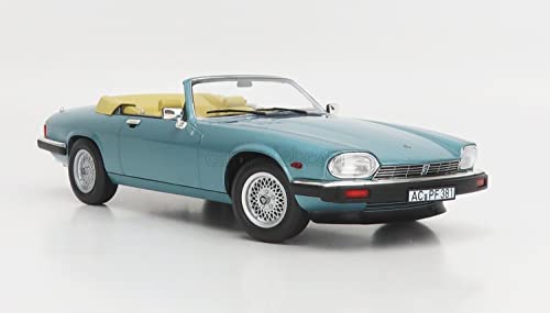 Jaguar XJ-S Cabriolet 1988 bleu clair Norev 1/18 voiture miniature de collection