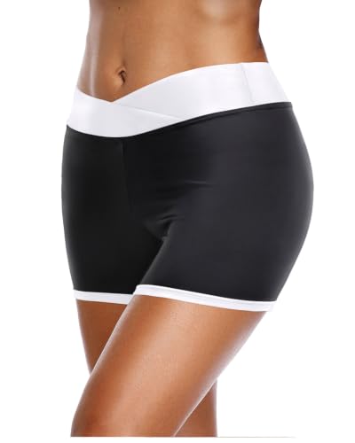 Image of Yonique Womens Swim Shorts Bathing Suits Bottoms Swimsuit Bottoms(Available in Plus)