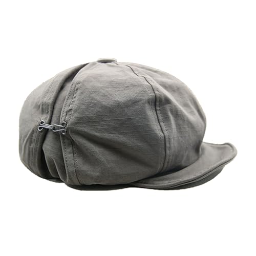 Novelty Berets Japanese Trend Painter Hat British Cabbie for Autumn Winter Fashion for Daily Wear Women's Fashion Hat Grey