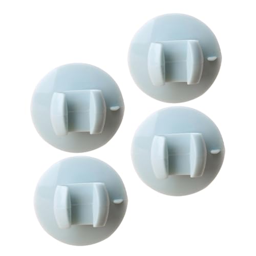 VINTORKY 4pcs Storage Rack Serving Spoon Holder Hanger Rice Spatula Holder Stove Organizer Shelf Rice Spoon Suction Rack Spoon Rest Kitchen Rice Spoon Paddle 3 Paddles Stand Blue