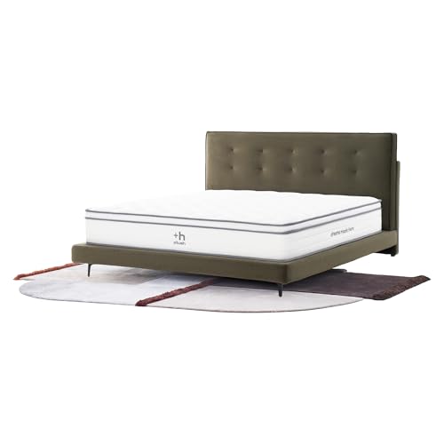 Plush Zen King Size, Firm 12 Inch Hybrid Pocketed Springs, Mattress in a Box with Memory Foam, Motion Isolation, Multi-Zone Spinal Support (King (U.S. Standard), Firm)
