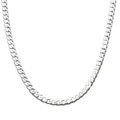 necklaces for men, 5mm chain silver chain stainless steel necklac...