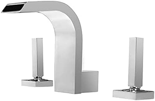 Robinet mitigeur de lavabo de salle de bains pour vasque design blanche et noire