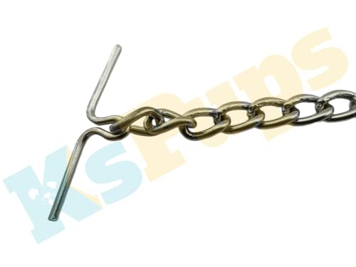 Image of Heavy Weight I Stainless Steel Long Chain I for Heavy Dog Breeds Animals Silver I (L - 60 inch) Chain No-4 Weigth 950 Grams