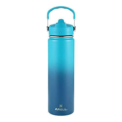 Garrafa Térmica Straw Flask 650 ML Ocean Blue Arell