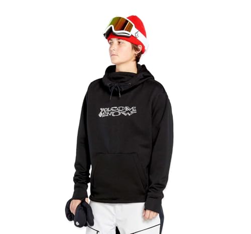 Volcom Women's Riding Hydro Hoodie Fleece Snowboard Ski Sweatshirt, Black S5