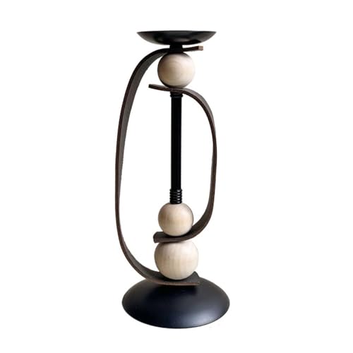 Bougeoirs en métal YZCIS grand format pour stabiliser les bougies de table