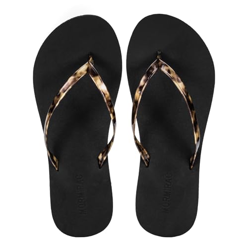 Image of Womens Slim Leather Comfortable Flip Flops Summer Beach Thong Sandals Arch Support Non Slip