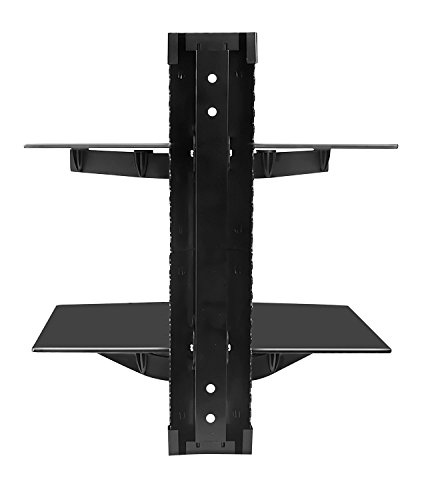 Mount-It! MI-892 Floating Wall Mounted Shelf Bracket Stand For Av Receiver, Component, Cable Box, Playstation thumb #7