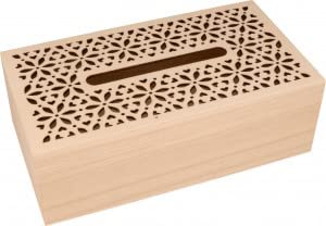 Box für Taschentücher, Deckel, Blumen, 25,5 x 14 x 8,5 cm