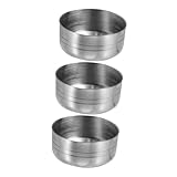 SEWACC Juego de 3 Tapas de Repuesto para Cocteleras de Acero Inoxidable de 550 Ml Diseño Hermético Antidesbordamiento Adecuado para Cócteles Té Leche y Uso Profesional Bares y Fiestas