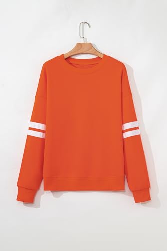 Image of SELINK Girls Big Kids Long Sleeve Striped Color Block Pocket Tees