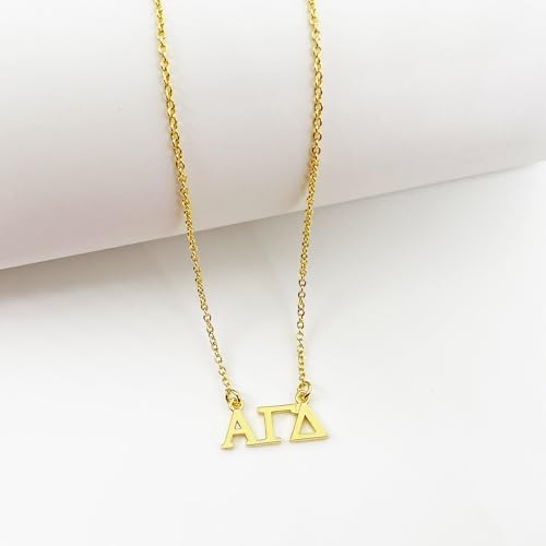 Alpha Gamma Delta Necklace, Sorority Floating Necklace Alpha Gam, ΑΓΔ2